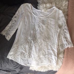 White lace top